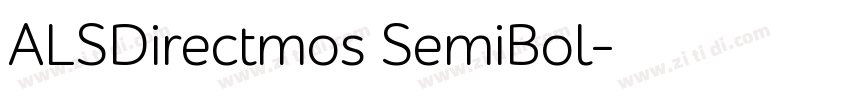 ALSDirectmos SemiBol字体转换